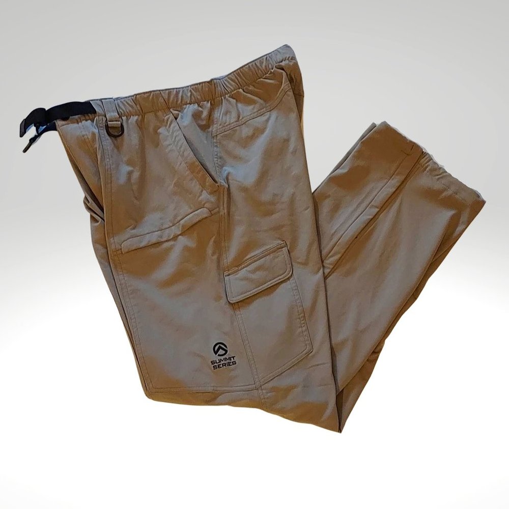 The North Face Summit Series Mens Camping Hiking, Softshell Pants -Size L -Tan